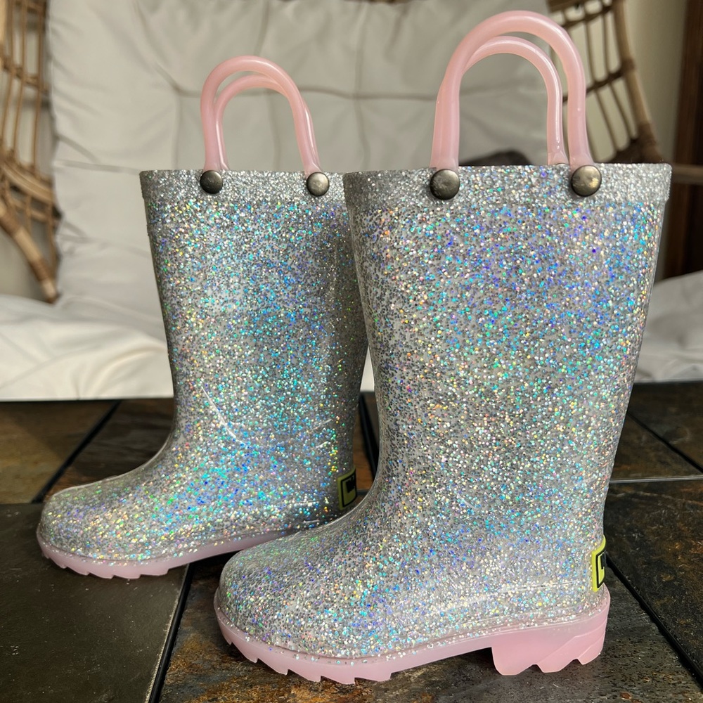 Western Cheif Toddler Size 6 Glitter Rainboots